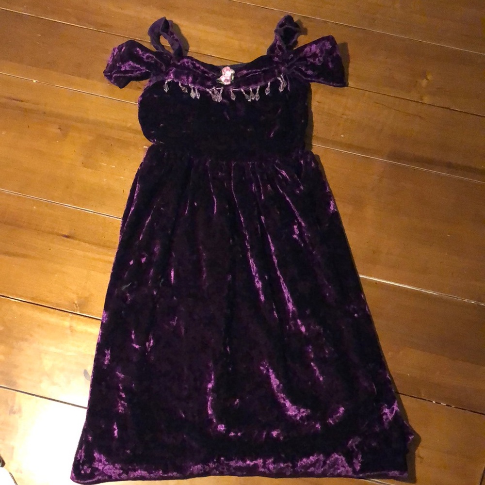 Purple Velvet Dress